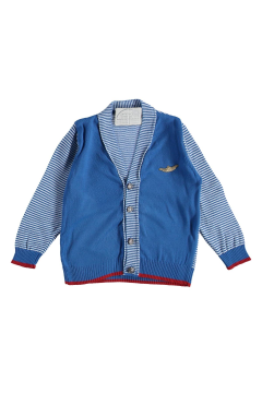 Pundikids Erkek Çocuk Hırka Mavi - 3 - 4 Yaş
