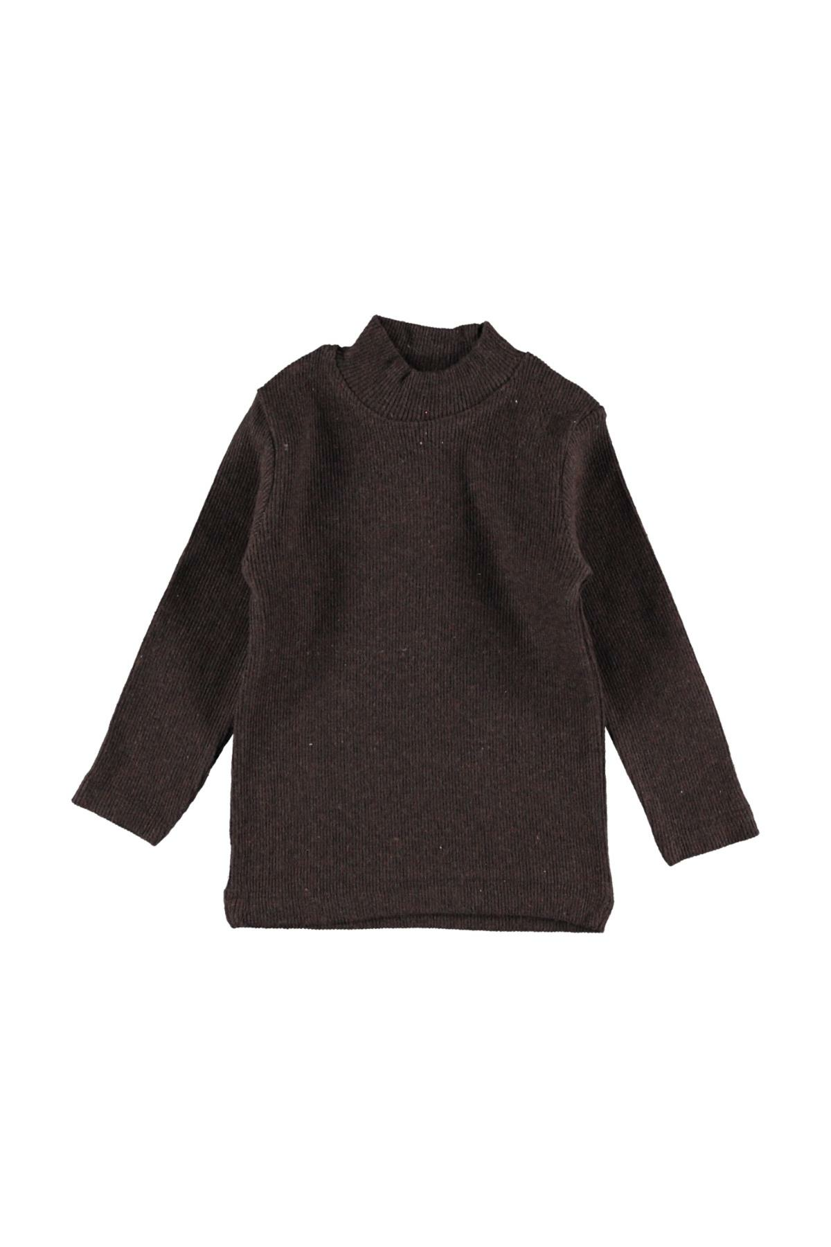 Pundikids Yarım Balıkçı Yaka Kaşkorse Badi KAHVERENGİ - 4 Yaş