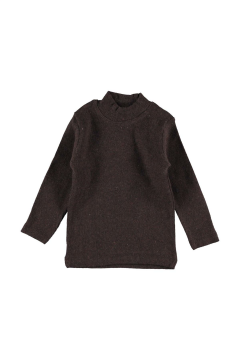 Pundikids Yarım Balıkçı Yaka Kaşkorse Badi KAHVERENGİ - 4 Yaş