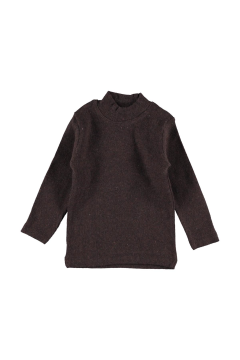 Pundikids Yarım Balıkçı Yaka Kaşkorse Badi KAHVERENGİ - 6 Yaş