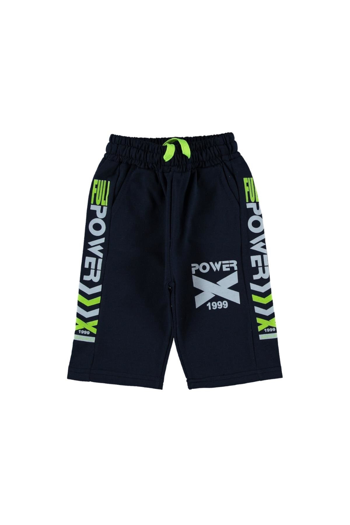 Pundikids Erkek Çocuk Kapri Şort Lacivert - 11 - 12 Yaş