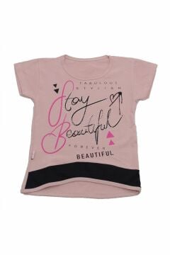 Pul Baskılı Kız Çocuk T-shirt