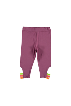 Pundikids Kız Çocuk Paçası Lastikli Kapri Tayt Pembe - 9 - 10 Yaş