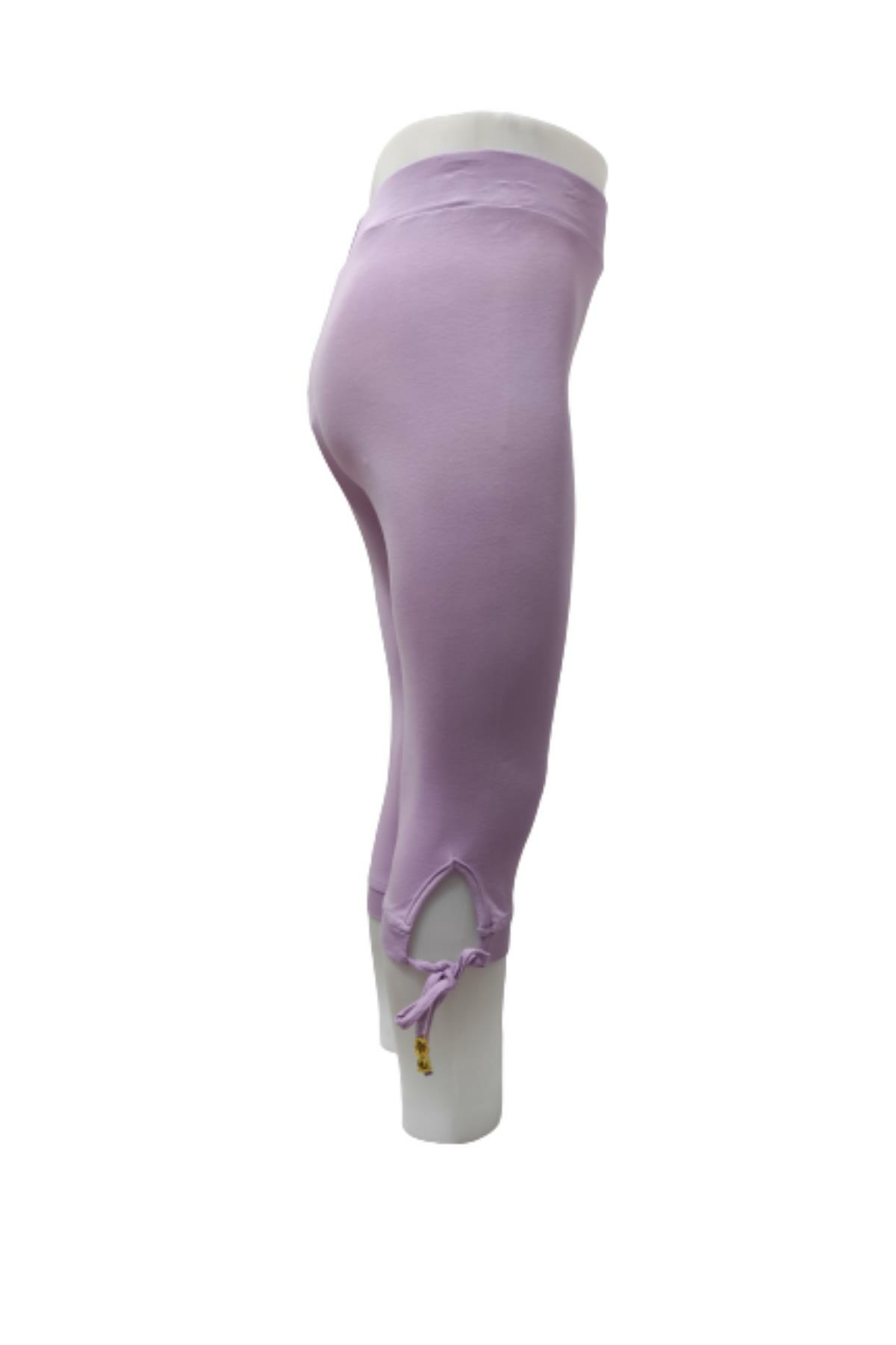 Pundikids Kız Çocuk Paçası Bağlamalı Kapri Tayt Lila - 8 - 9 Yaş