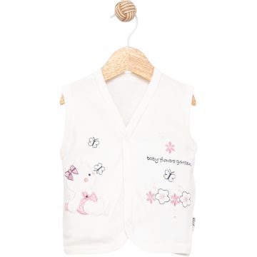 NAKİŞLI PENYE KIZ BEBE YELEK