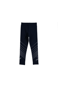 Pundikids Kız Çocuk Puantiyeli Tayt Lacivert - 9 - 10 Yaş