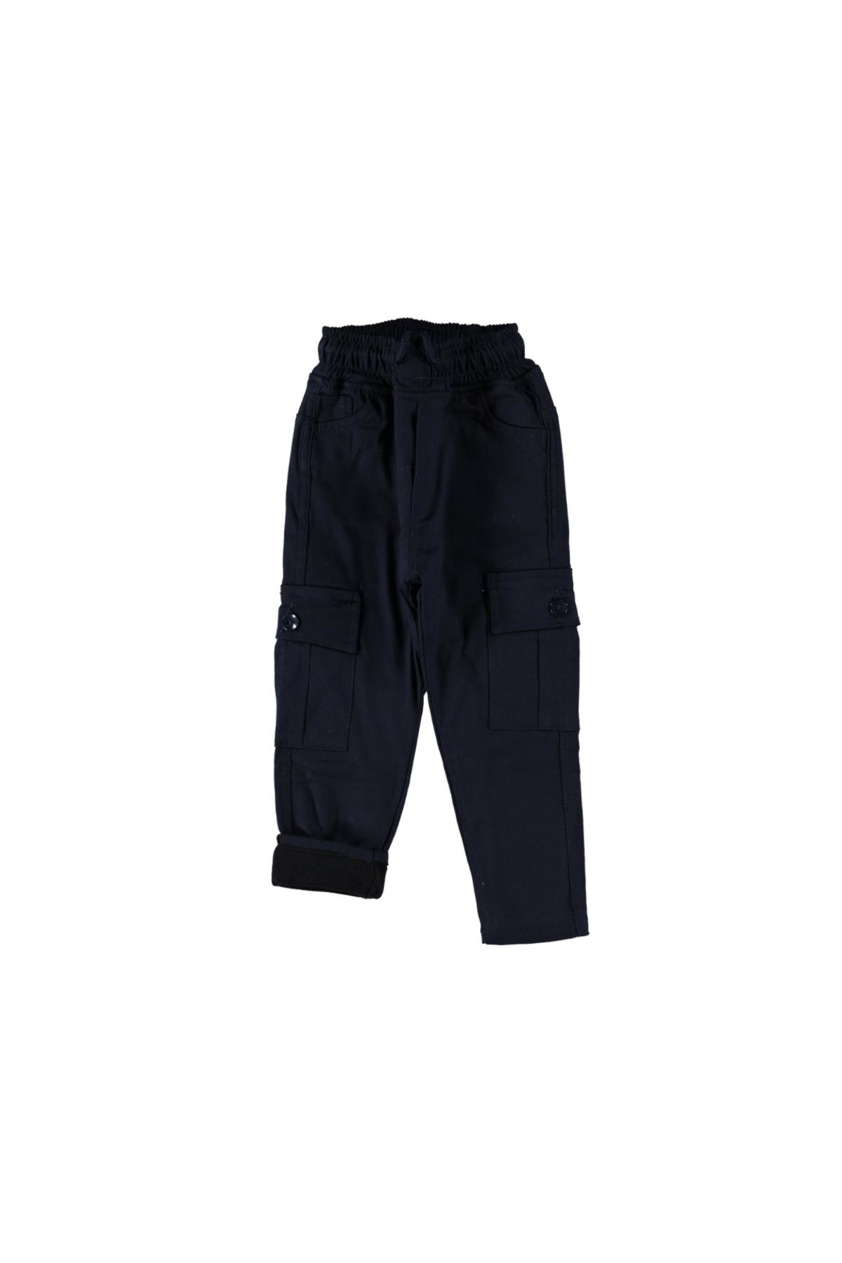 Pundikids İçi Polarlı Kışlık Lacivert Pantolon