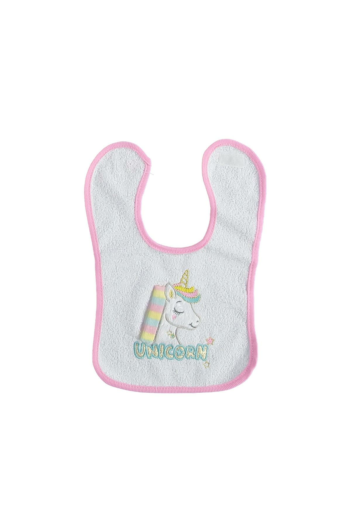 Pundikids Kız Bebek Mama Önlüğü AÇIK PEMBE - STANDART