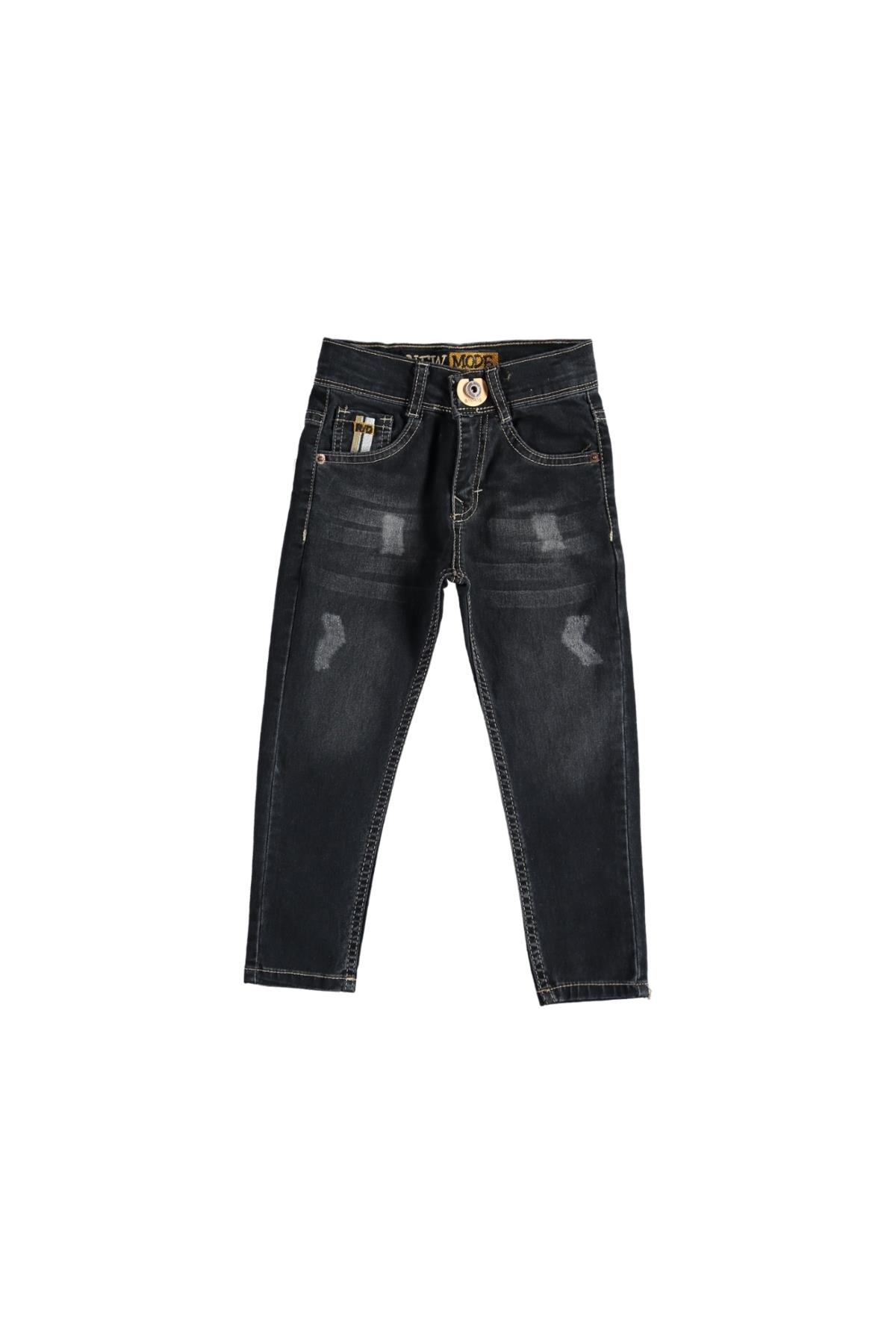 Pundikids Erkek Çocuk Siyah Kot Pantolon Siyah