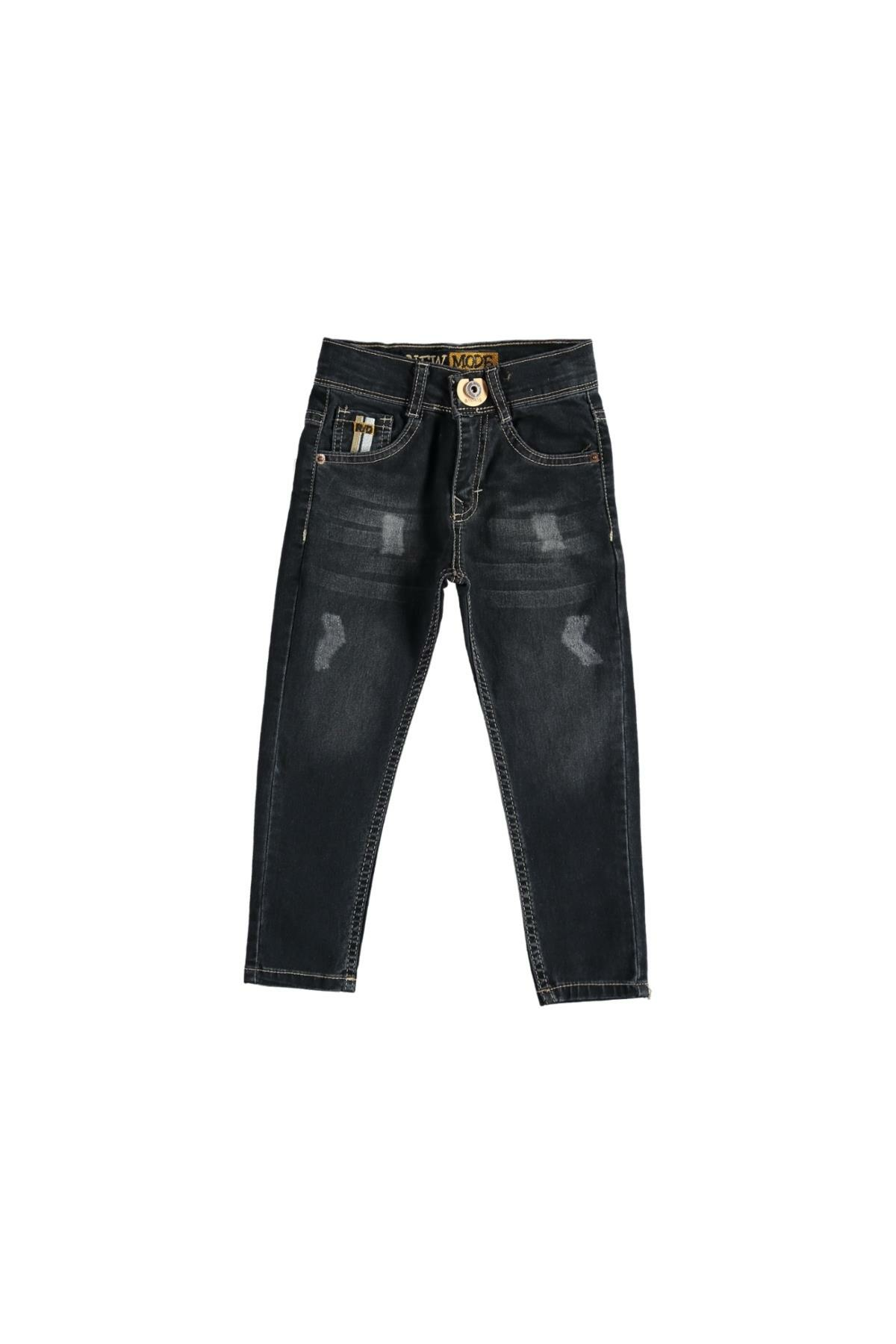 Pundikids Erkek Çocuk Siyah Kot Pantolon Siyah - 4 Yaş