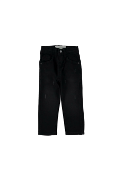 Pundikids Çocuk Likralı Siyah Kot Pantolon Siyah - 8 - 9 Yaş