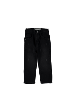 Pundikids Çocuk Likralı Siyah Kot Pantolon Siyah - 9 - 10 Yaş
