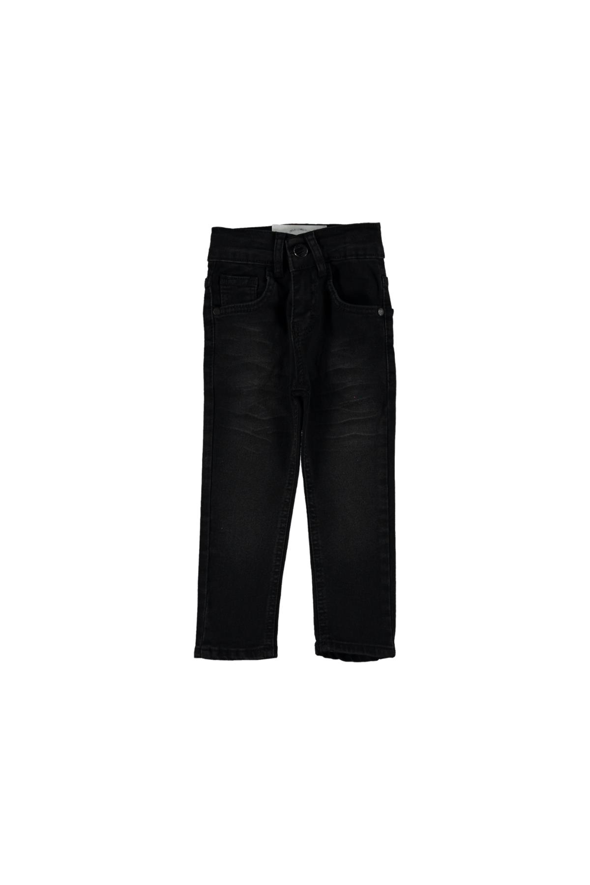 Pundikids Erkek Çocuk Likralı Kot pantolon Siyah - 4 Yaş