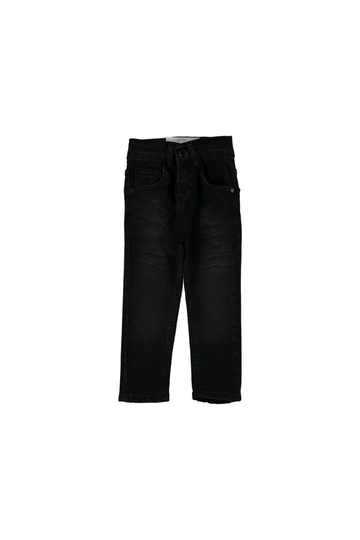 Pundikids Erkek Çocuk Likralı Kot pantolon Siyah - 6 Yaş