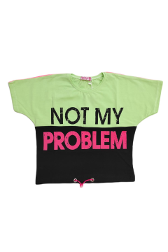 Pundikids Kız Çocuk Croptop T-shirt RENKLİ - 9 - 10 Yaş