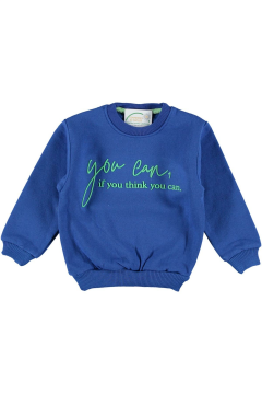 Pundikids Erkek Çocuk 2'İplik İçi Şardonlu Sweath Mavi - 11 - 12 Yaş