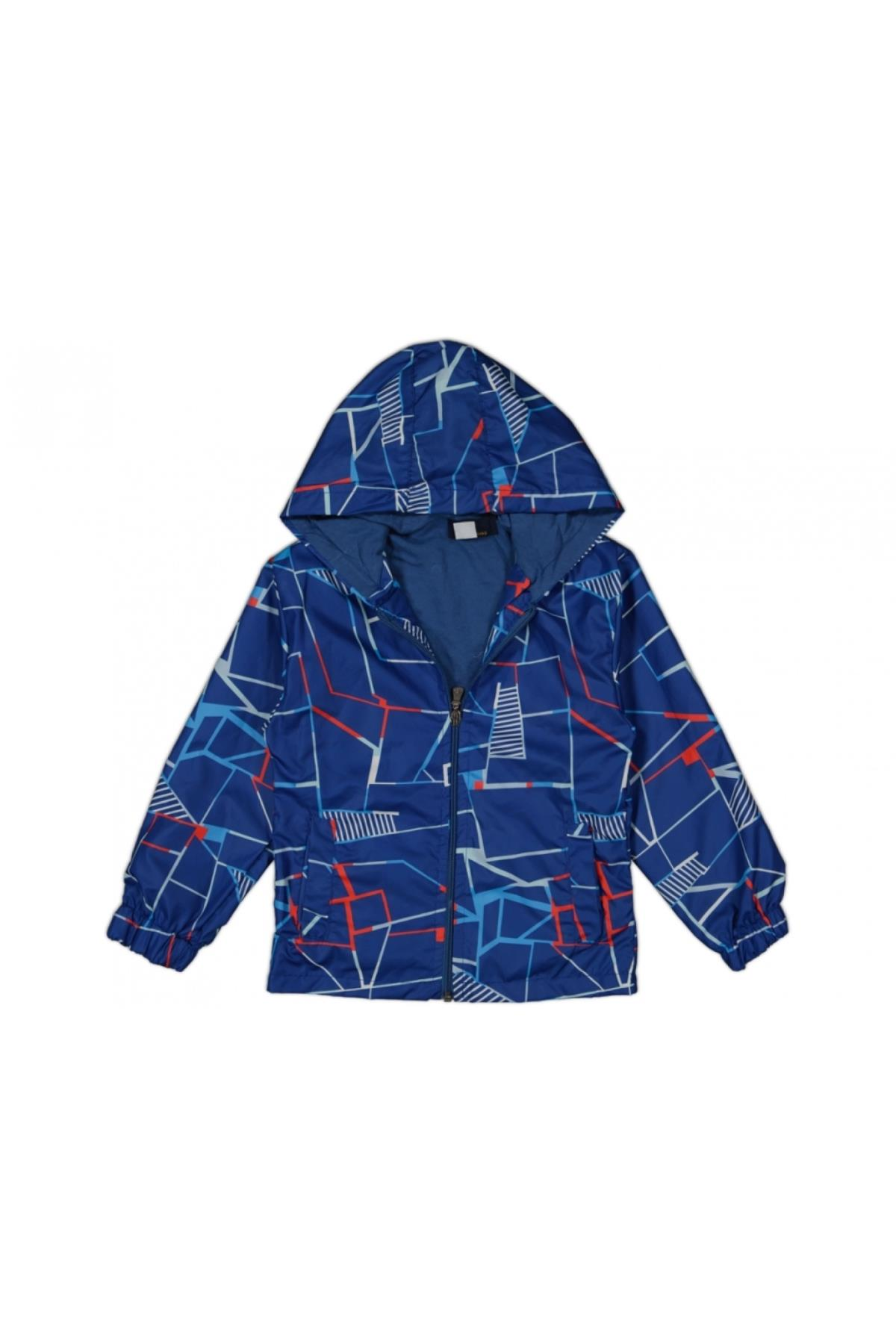 Pundikids Erkek Çocuk Kapişonlu Yağmurluk Mavi - 8 - 9 Yaş