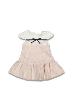 Roba Dantelli Elbise Pembe Açık - 4 Yaş