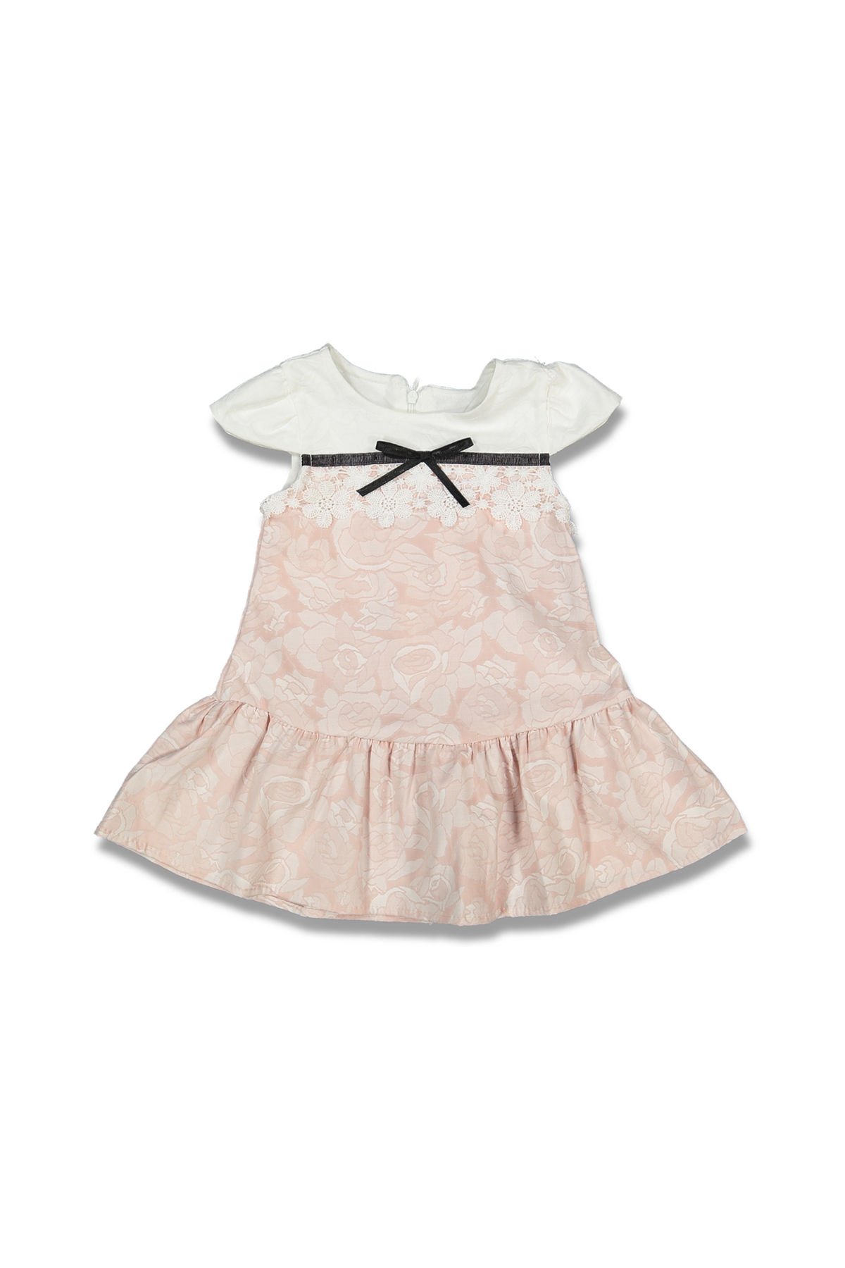 Roba Dantelli Elbise Pembe Açık - 2 Yaş
