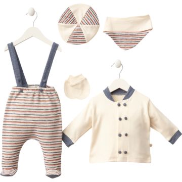 TULUM DETAYLI ÇİZGİLİ 5'Lİ ERKEK ZIBIN