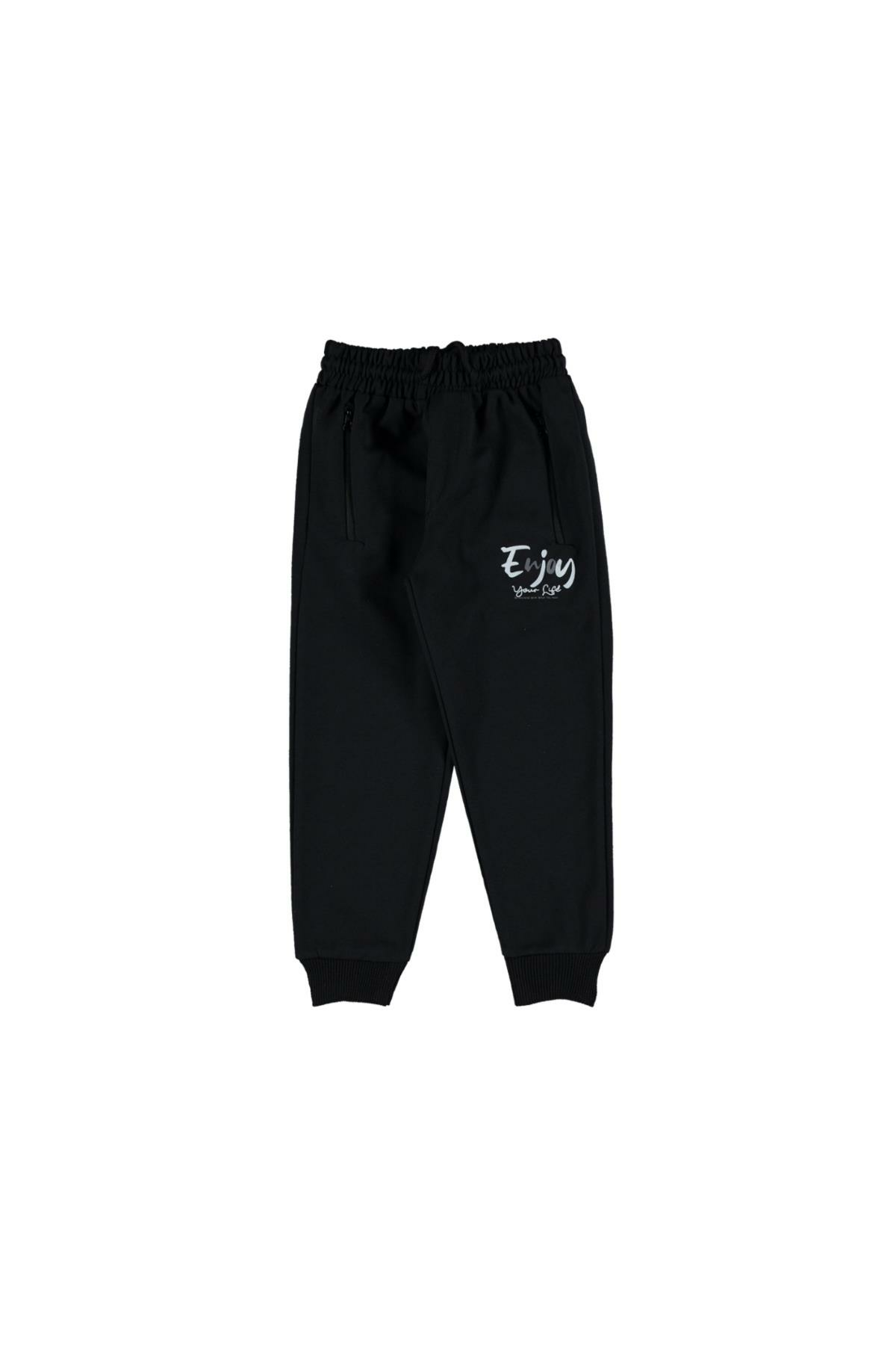 Pundikids Erkek Çocuk Enjoy Baskılı Alt Eşofman