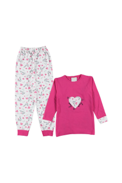 Pundikids Kız Çocuk Pijama Takımı Fuşya - 11 - 12 Yaş
