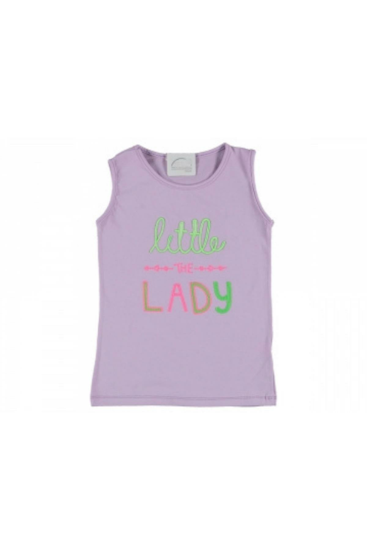 Pundikids Kız Çocuk Askılı T-shirt Mor - 10 - 11 Yaş