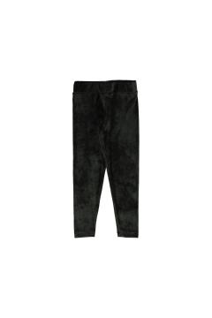 Pundikids Kız Çocuk Yüksek bel Kadife Tayt Haki - 6 - 7 Yaş