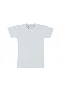 Pundikids Unisex Düz Beyaz T-shirt Beyaz - 4 - 5 YAŞ