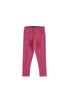 Pundikids Fermuarlı Çımalı Şardonsuz Tayt Pembe - 3 - 4 Yaş