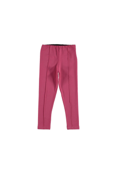 Pundikids Fermuarlı Çımalı Şardonsuz Tayt Pembe - 5 - 6 Yaş