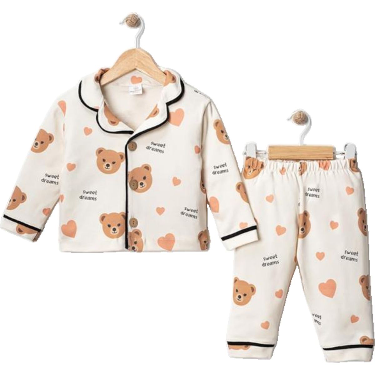 KAPLİ AYI BASKILI PİJAMA TAKIM