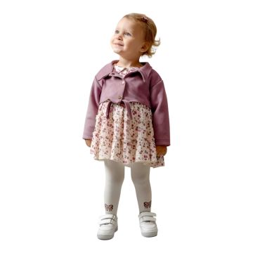 KIZ BEBEK CEKETLİ ÇITIR ELBİSE