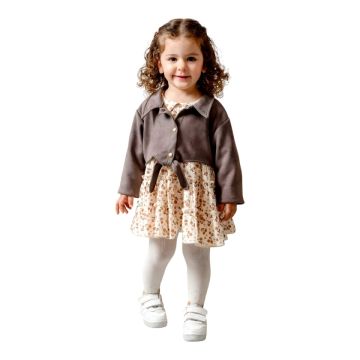 KIZ BEBEK CEKETLİ ÇITIR ELBİSE