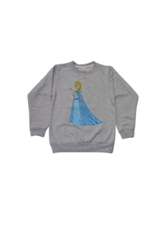 Pundikids Kız Çocuk Elsa Baskılı 3 İp Şardonlu Sweat