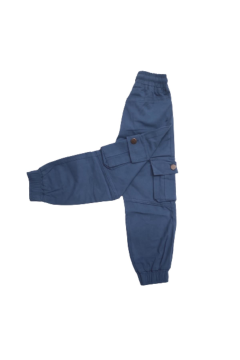 Pundikids Erkek Çocuk Kargo Pantolon Lacivert - 5 - 6 Yaş