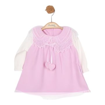 KIZ BEBEK ŞONİL YAKA DANTELLİ ELİBİSE