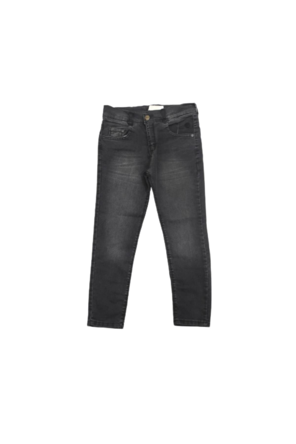 Pundikids Dar Kalıp Çocuk Kot Pantolon Füme - 7 Yaş
