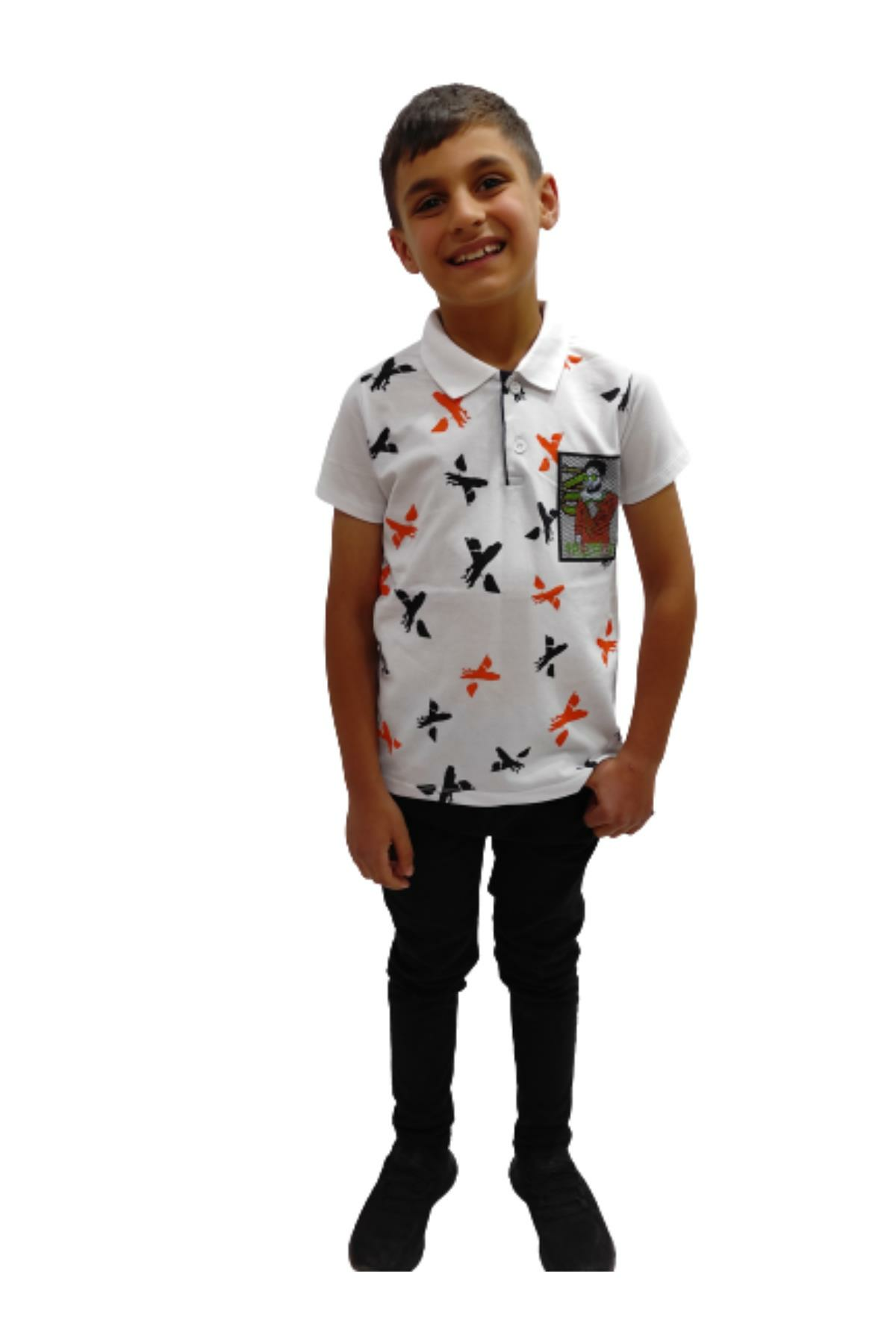 Pundikids Erkek Çocuk T-shirt Beyaz - 9 - 10 Yaş
