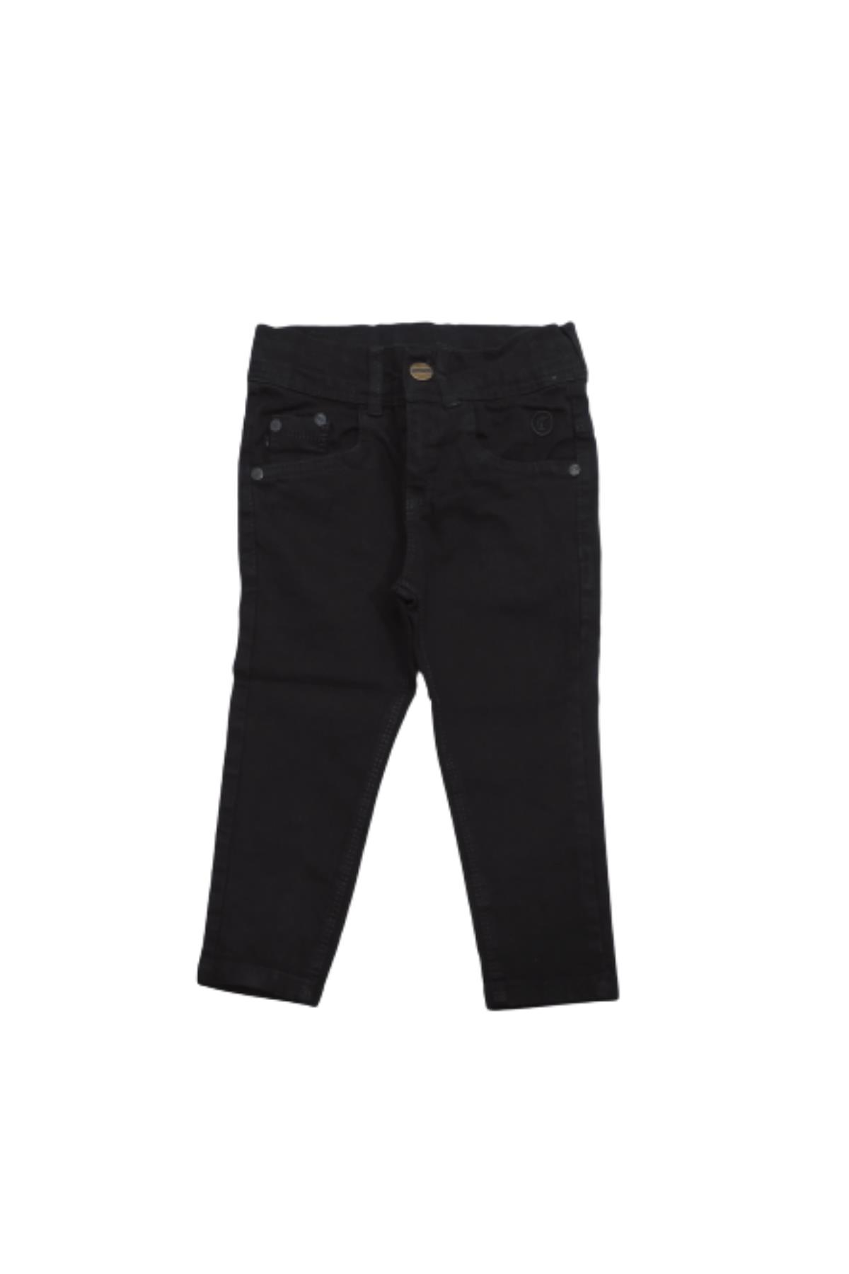 PundiKids Çocuk Dar Kesim Kot Pantolon Siyah - 2 Yaş