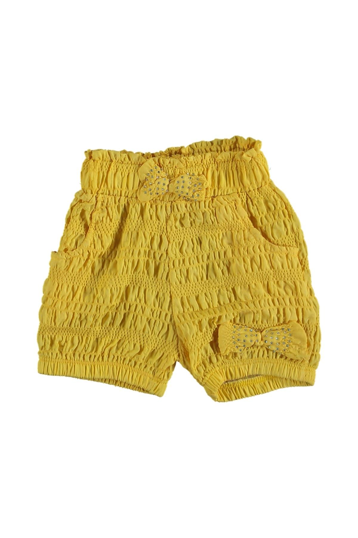 Kız Çocuk Büzgülü Şort