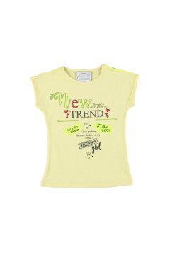Pundikids Kız Çocuk Tişört Sarı - 5 - 6 Yaş