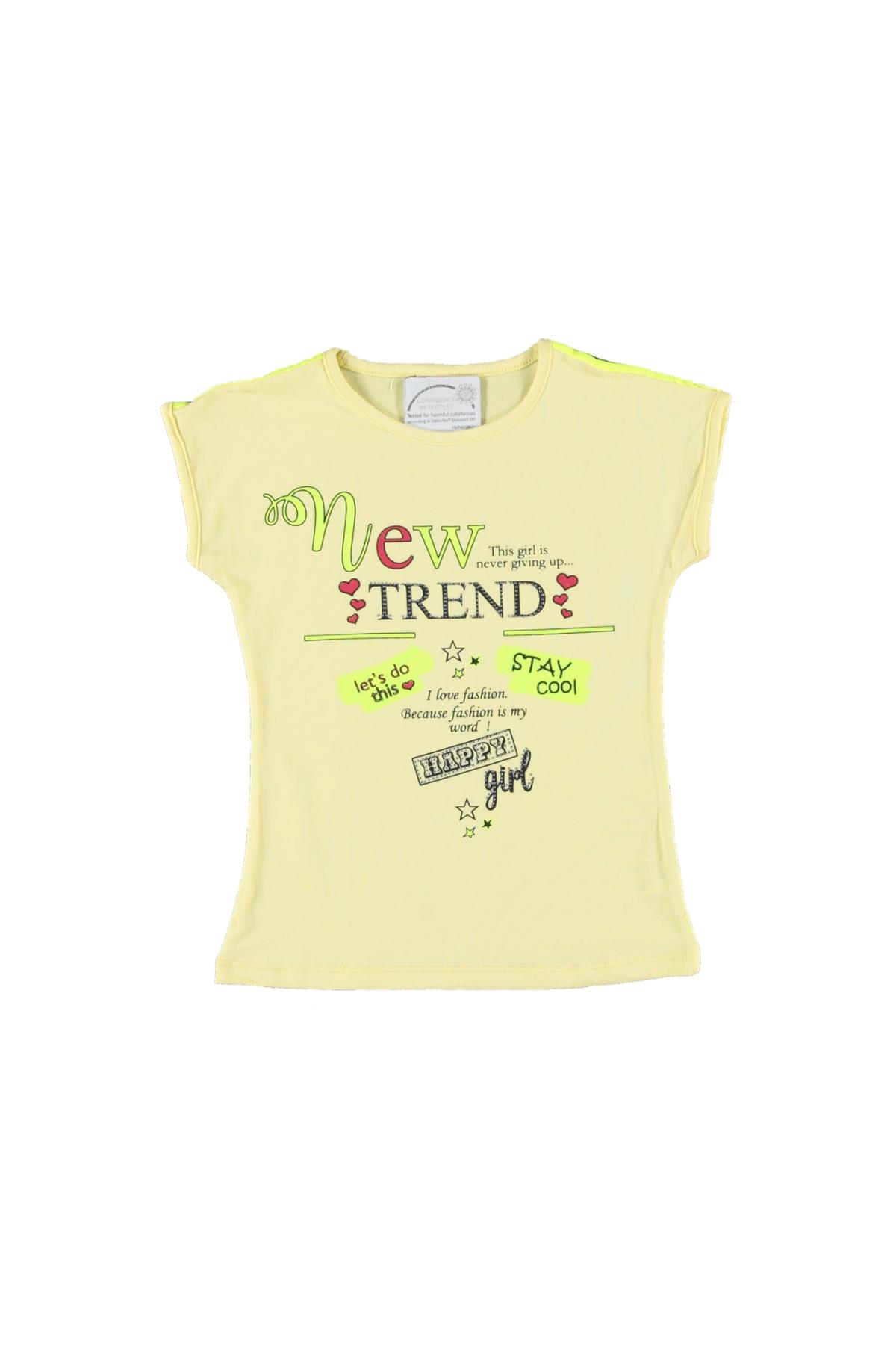 Pundikids Kız Çocuk Tişört Sarı - 6 - 7 Yaş