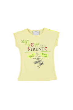 Pundikids Kız Çocuk Tişört Sarı - 4 - 5 YAŞ