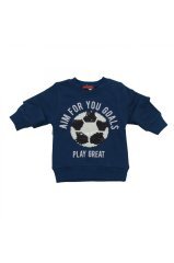 Bittoş Futbol Topu Pul İşlemeli Erkek Çocuk Sweat