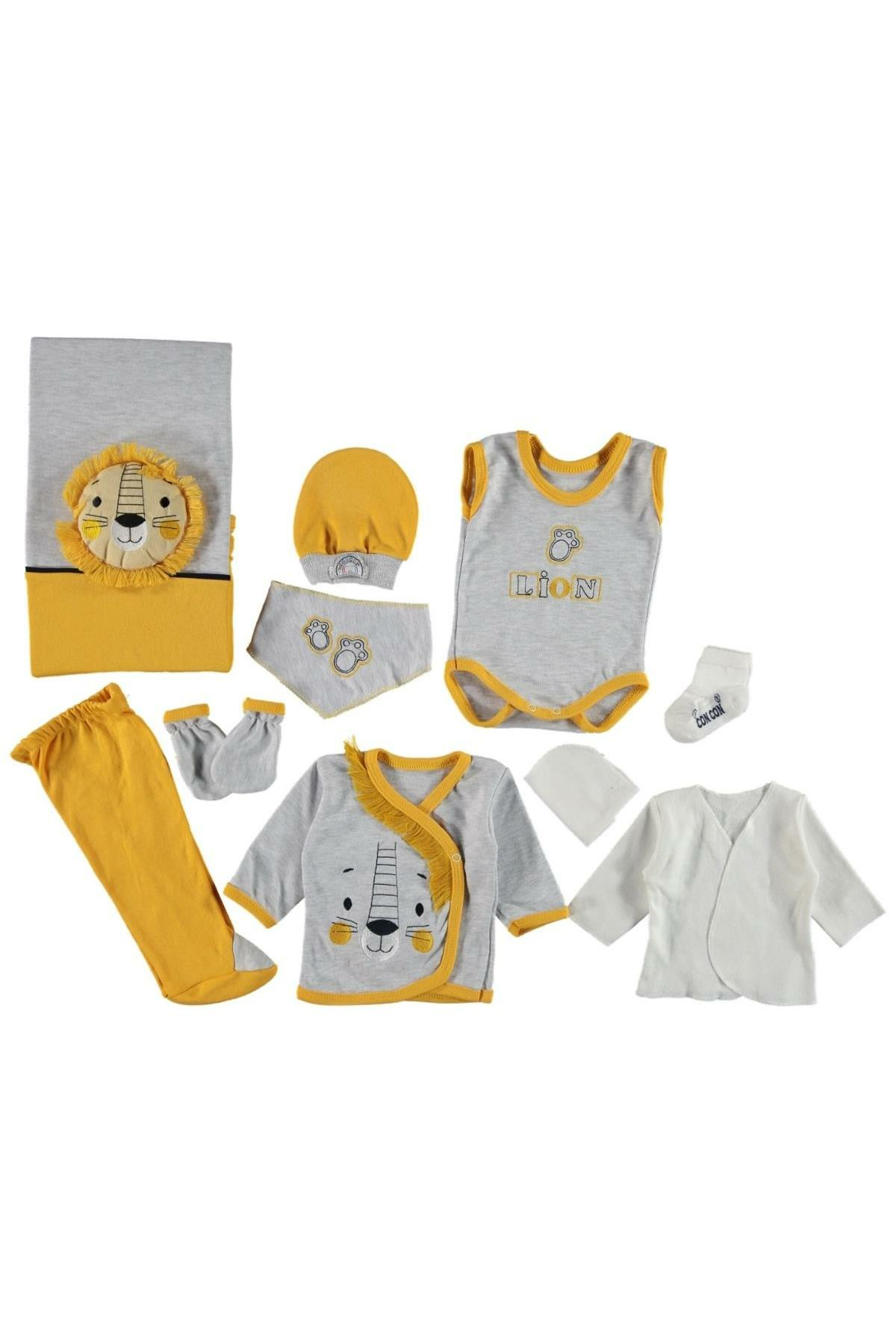 Pundikids 10'Lu Hastane Çıkış Seti Gri - 0 - 3 Ay