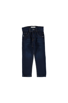 Pundikids Erkek Çocuk Dar Kalıp Kot Pantolon Lacivert - 3 - 4 Yaş