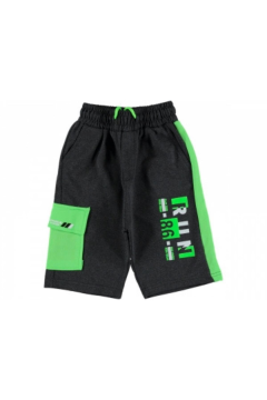 Pundikids Erkek Çocuk Kargo Cepli Kapri Füme - 8 - 9 Yaş