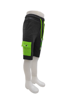 Pundikids Erkek Çocuk Kargo Cepli Kapri Füme - 8 - 9 Yaş