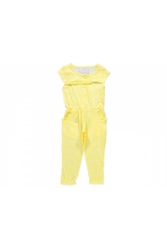 Kız Çocuk Desenli Tulum Sarı - 5 Yaş